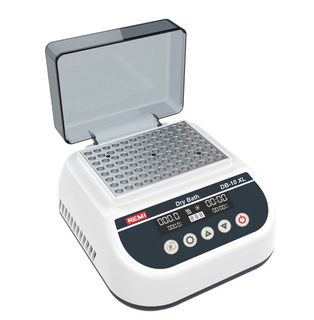 Remi Dry Bath Model : DB-10 XL With M- 35x2ml Heating Block, temperature range RT -15°C to 100°C,